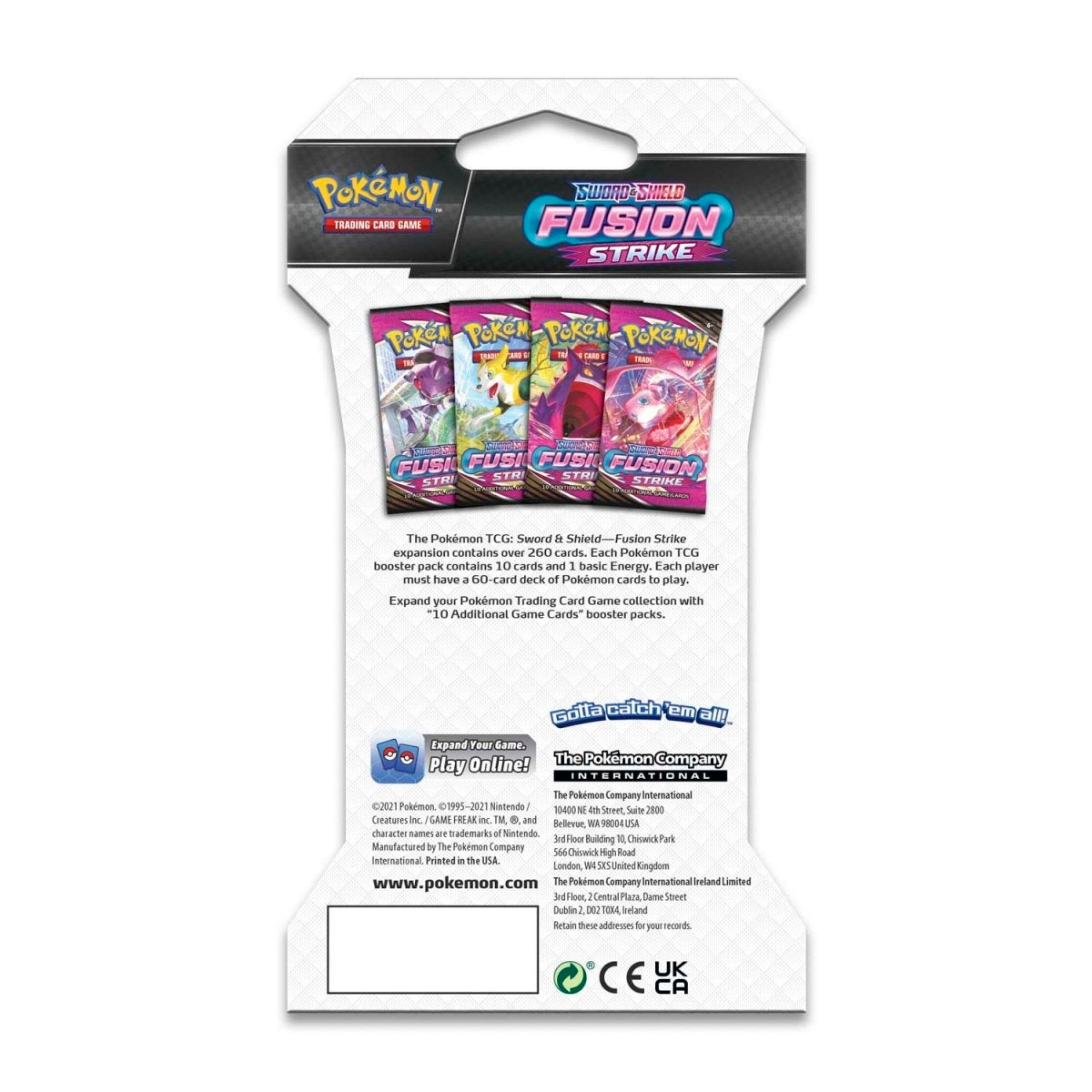 Pokemon: Sword & Shield - Fusion Strike - Sleeved Booster Pack