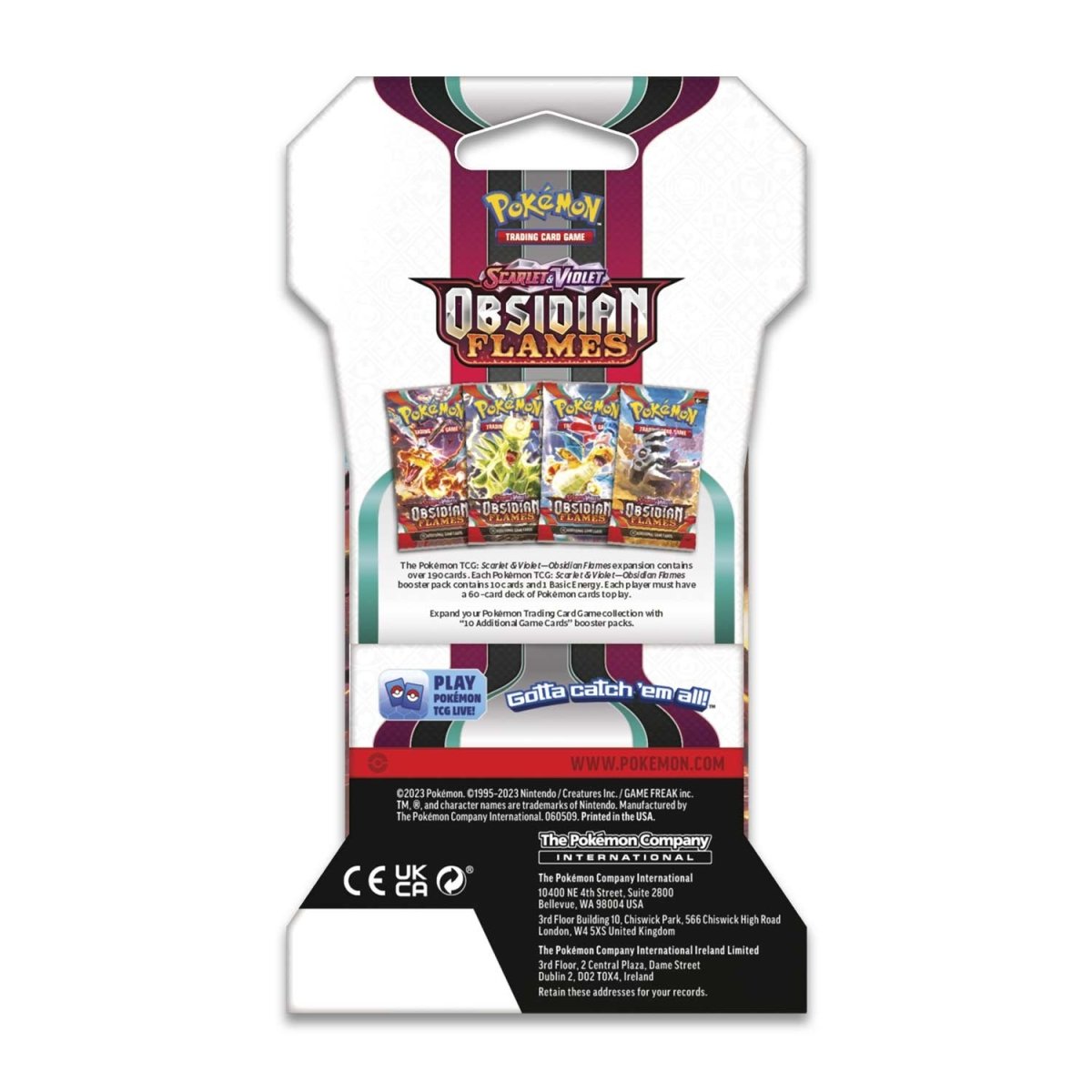 Pokemon: Scarlet & Violet - Obsidian Flames - Sleeved Booster Pack