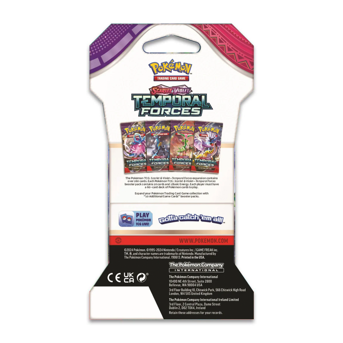 Pokemon: Scarlet & Violet - Temporal Forces - Sleeved Booster Pack